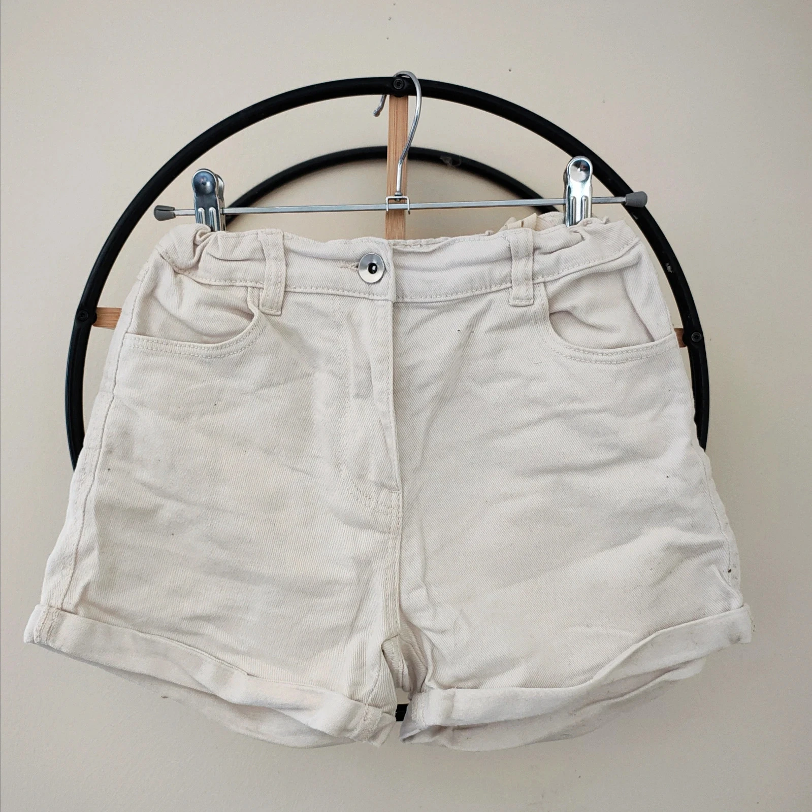 12 ans short en jean crème Monoprix